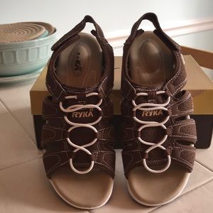 RYKA Sandals Brown. NWOT
